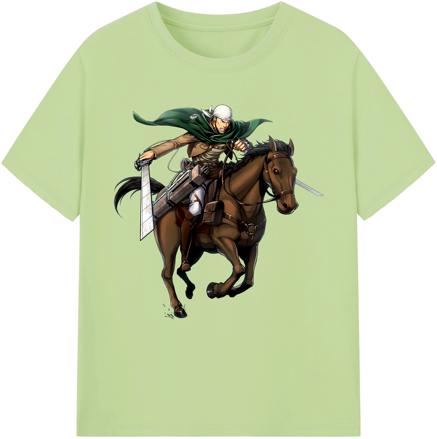 （画像用） 進撃の巨人 Attack on Titan 綿100％半袖Tシャツ（フロントプリント）